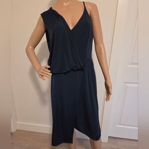 PS The Label Navy Blue Sweepstakers Midi  Dress NEW